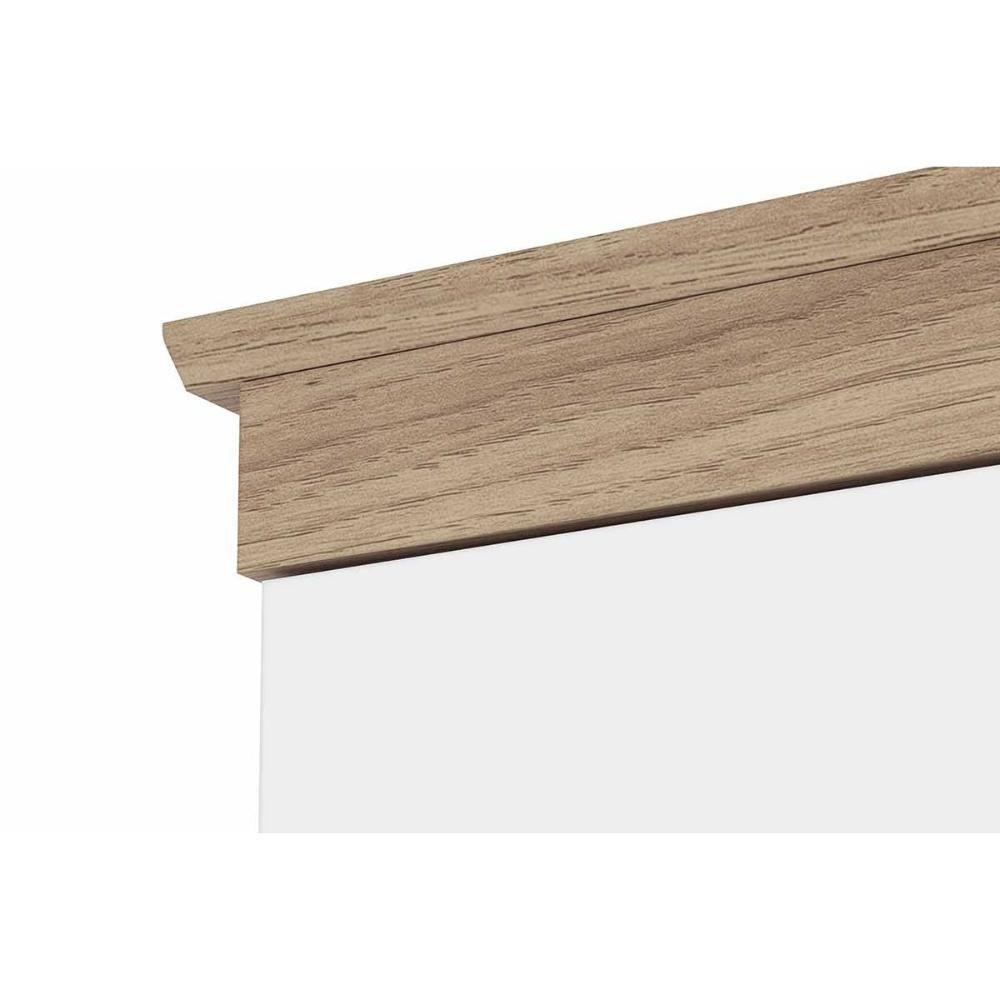 Guarda Roupa Solteiro 4 Portas e 2 Gavetas Confete Branco/Jequitiba - Henn - 4