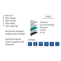 Colchão Solteiro Molas Ensacadas MasterPocket Smart Classic (88x188x22) - Plumatex - 3