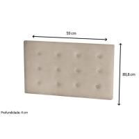 Multiuso de Quarto Bebê Kit Capitonê Courano p/ Berço Maria Bege - Peroba - 3