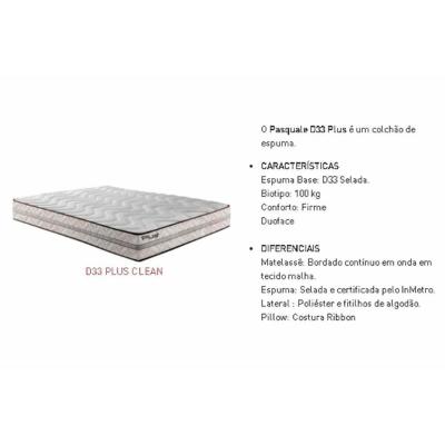 Cama Box Queen: Colchão Espuma D33 Paropas Pasquale Plus + Base CRC Suede Gray(158x198)