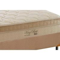Cama Box King: Colchão Molas Ensacadas Anjos MasterPocket King Best + Base CRC Suede Clean(193x203)