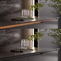 Buffet Aparador 2 Portas E 2 Gavetas Flop Preto - 2