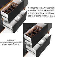 Buffet Aparador 2 Portas E 2 Gavetas Flop Preto - 3
