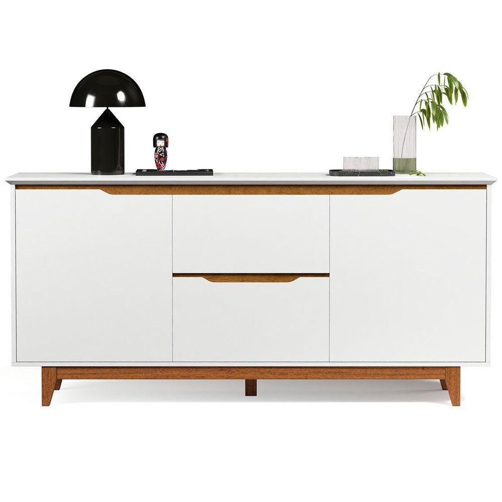 Buffet Aparador 2 Portas E 2 Gavetas Flop Branco - 1