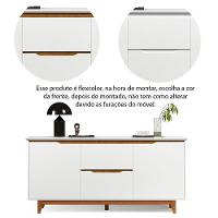 Buffet Aparador 2 Portas E 2 Gavetas Flop Branco - 5