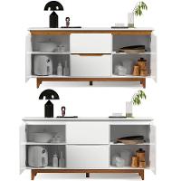 Buffet Aparador 2 Portas E 2 Gavetas Flop Branco - 6