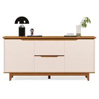 Buffet Aparador 2 Portas E 2 Gavetas Flop Off White-freijó - 1