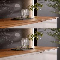 Buffet Aparador 2 Portas E 2 Gavetas Flop Off White-freijó - 5