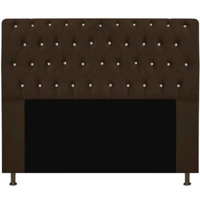 Cabeceira King Estofada Lady 195 Cm Straz - Casa Chick Suede Marrom