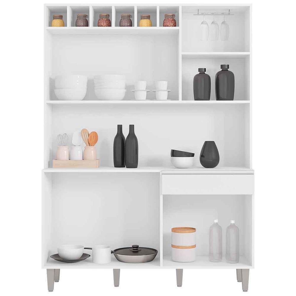 Kit De Cozinha Aline 6 Portas E 1 Gaveta Preto - 5