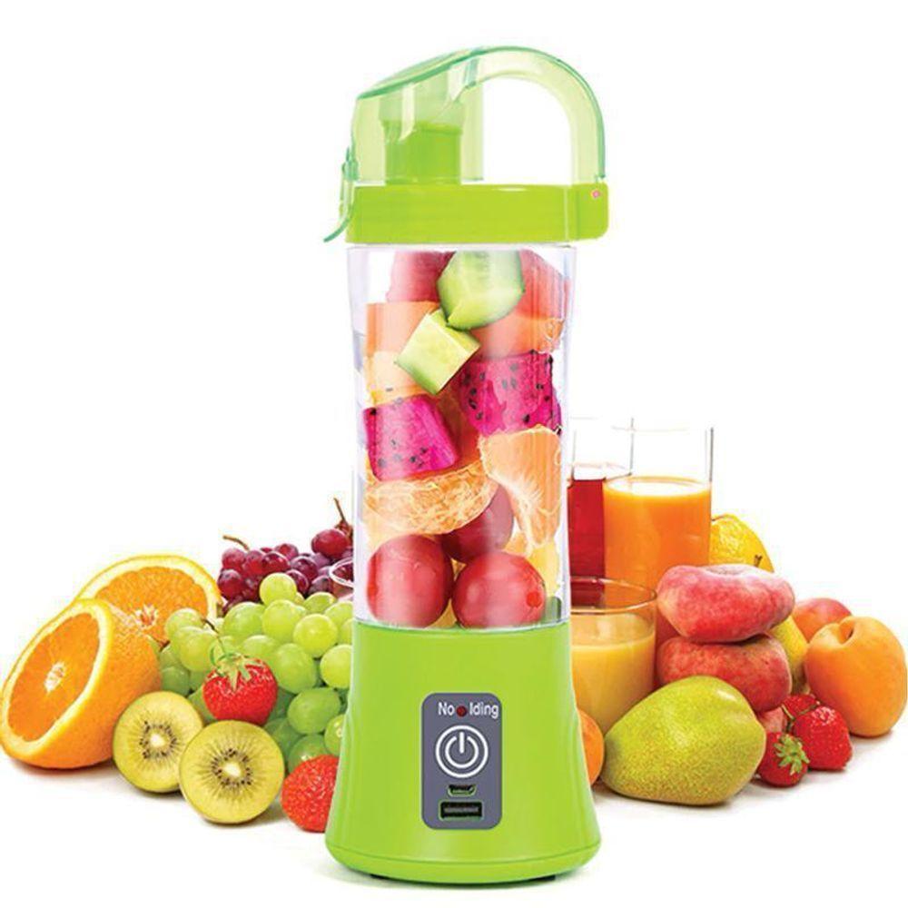 Mini Liquidificador Portátil Shake Elétrico Joice Cup Verde - 3
