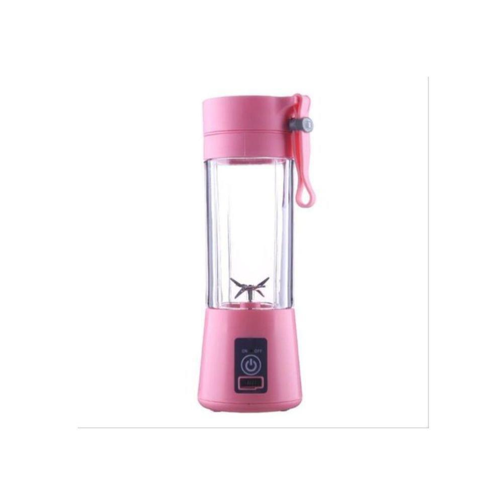 Mini Liquidificador Portátil Mixer Shake Recarregável - Rosa - 1
