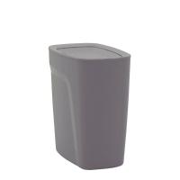 Lixeira Tramontina Compact Em Polipropileno Cinza Com Tampa Basculante 8,5 L Tramontina - 1