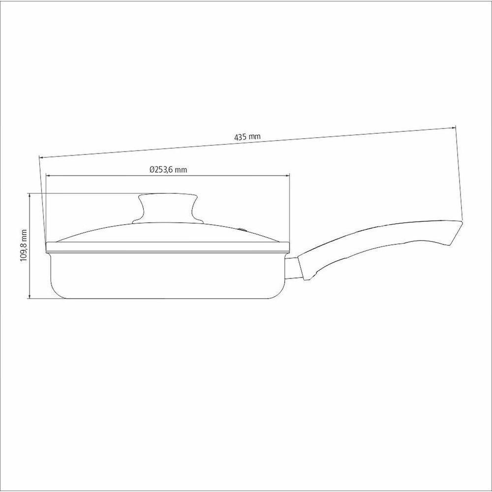 Frigideira Reta Paris Em Alumínio Com Revestimento Interno E Externo Em Antiaderente Star - 2