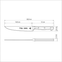 Faca Para Cozinha Tramontina Century Lâmina Aço Inox E Cabo De Policarbonato E Fibra De Vidro 6" - 6