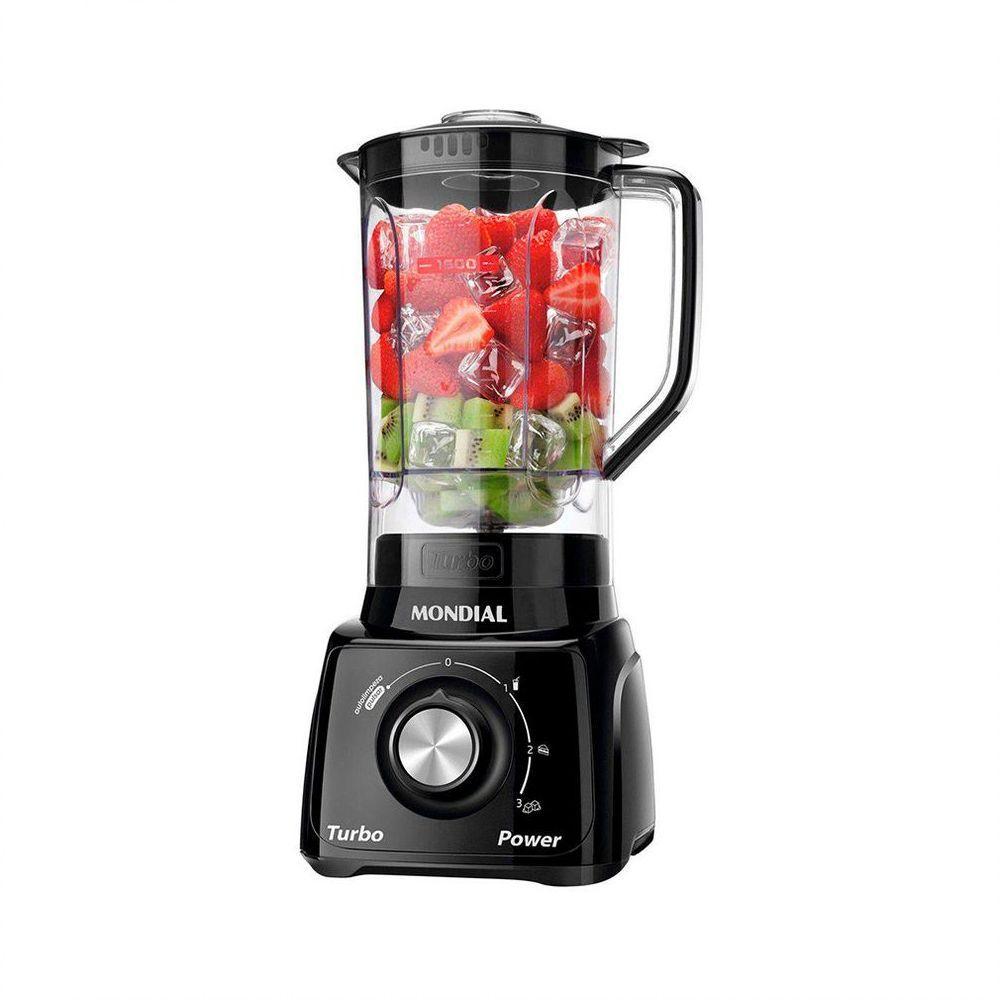 Liquidificador L99 Turbo Power 500w De Potência Mondial Preto 220v - 7
