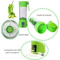 Mini Liquidificador Portátil Elétrico Recarregável Usb Verde - 6