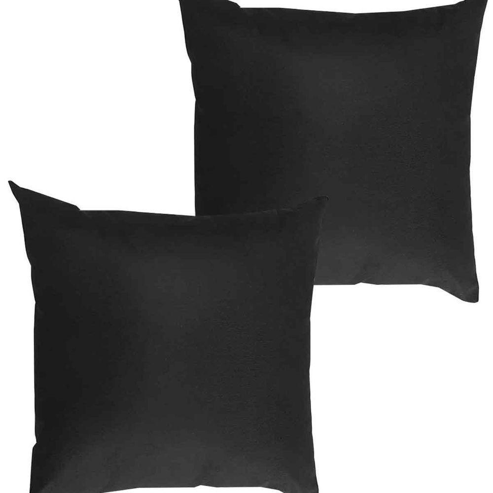 Kit 2 Capas Para Almofada 45 Cm X 45 Cm - Casa Chick Preto - 4