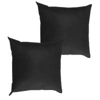 Kit 2 Capas Para Almofada 45 Cm X 45 Cm - Casa Chick Preto - 1