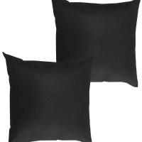 Kit 2 Capas Para Almofada 45 Cm X 45 Cm - Casa Chick Preto