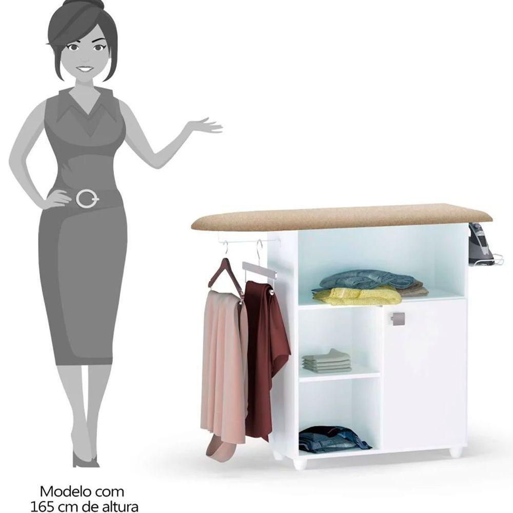 Balcão Tábua De Passar 1 Porta Maria Branco - 4