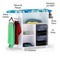 Balcão Tábua De Passar 1 Porta Maria Branco - 3