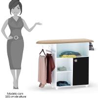 Balcão Tábua De Passar 1 Porta Maria Branco-preto - 3