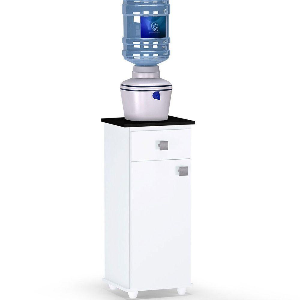 Balcão para Bebedouro 1 Porta 1 Gaveta Kelly Branco - 1