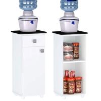 Balcão para Bebedouro 1 Porta 1 Gaveta Kelly Branco - 3