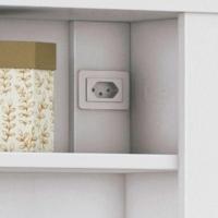 Cama Solteiro Infinity Com Baú E 2 Gavetas - Casa Chick Branco - 7