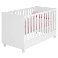 Berço Mini-cama Doce Mel Com Rodízios Branco - 1