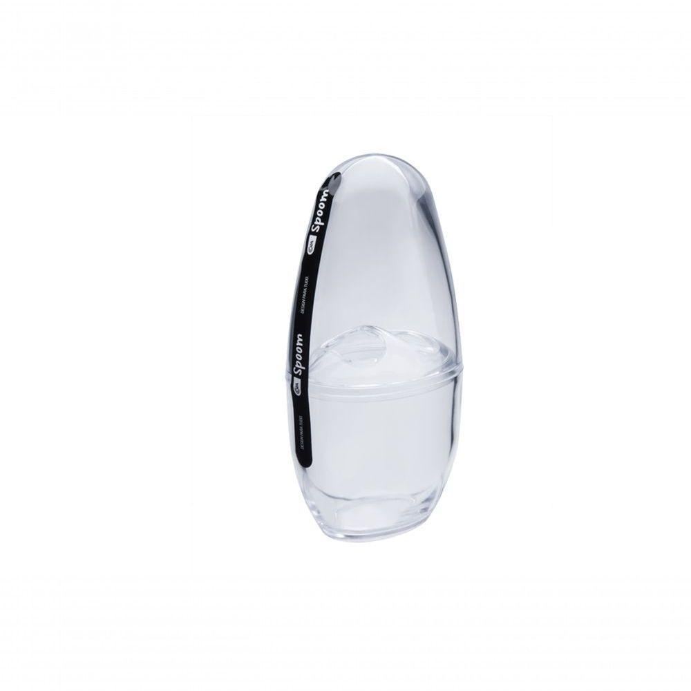 Porta-escova Spoom Com Tampa 10,4 X 8,3 X 2,1 Cm Cristal Coza - 1