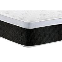Conjunto Box Casal: Colchão Espuma Castor D45 Black e White AIR + Base CRC Suede Black(138x188) - 5