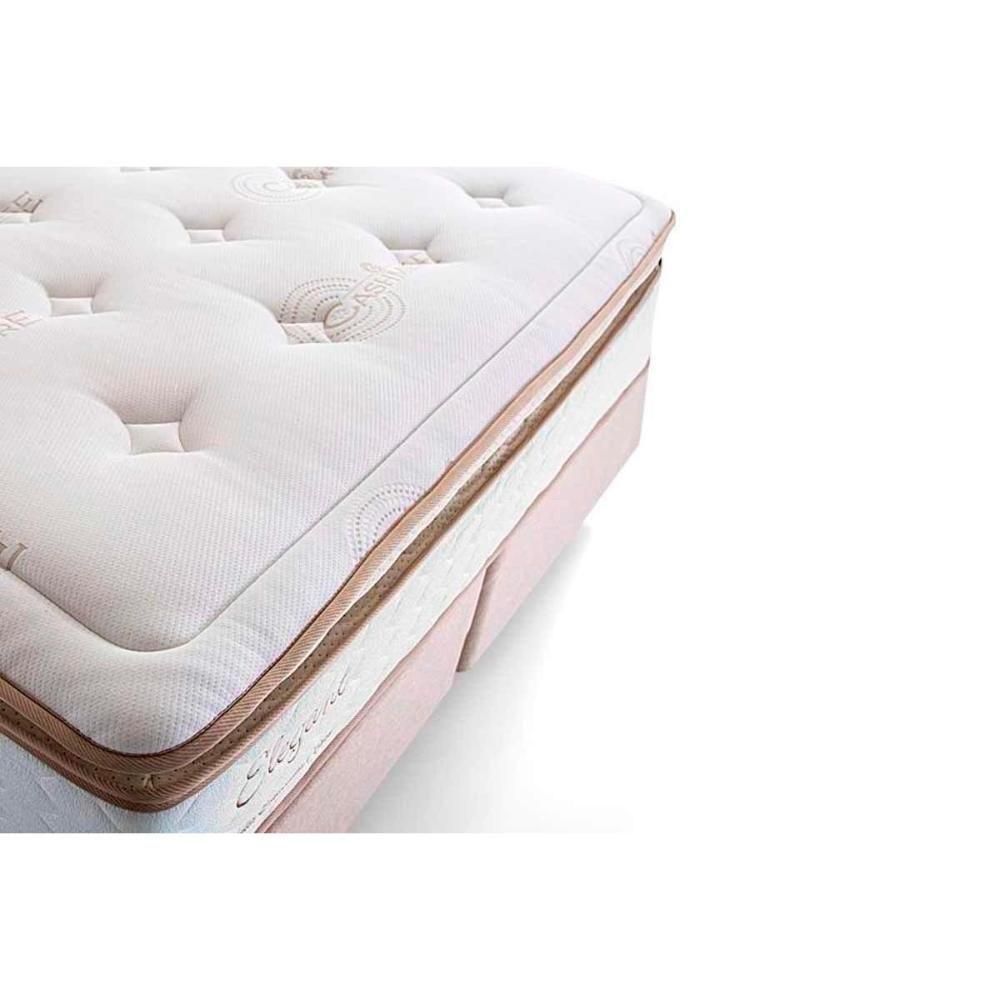 Conjunto Box Solteiro: Colchão Molas Ensacadas Elegant + Base Crc Courano Clean(88x188) - 2