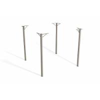 Base Mesa de Jantar Sena M057 AÇO s/Tampo Niquel - Kappesberg - 1