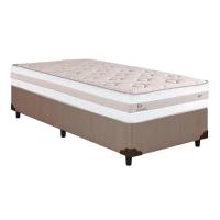 Conjunto Box Solteiro: Colchão Molas Ensacadas Kiev + Base Crc Courano Clean(88x188) - 1