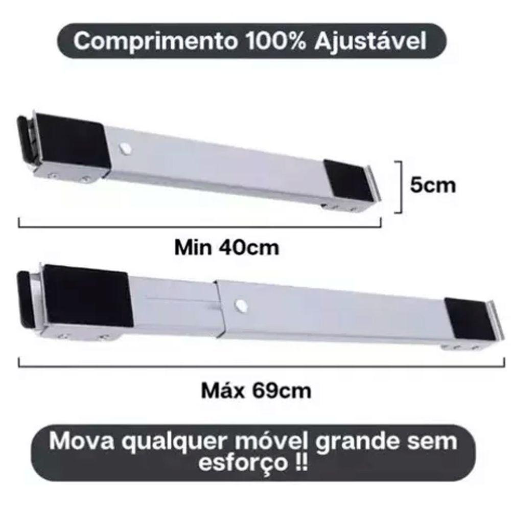 Suporte Com Rodinhas Para Arrastar Geladeira E Móveis - 4