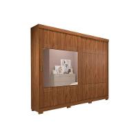 Guarda Roupa Casal 2 Portas de Correr e 4 Gavetas c/ Espelho e Pés Blumenau Branco - Panan