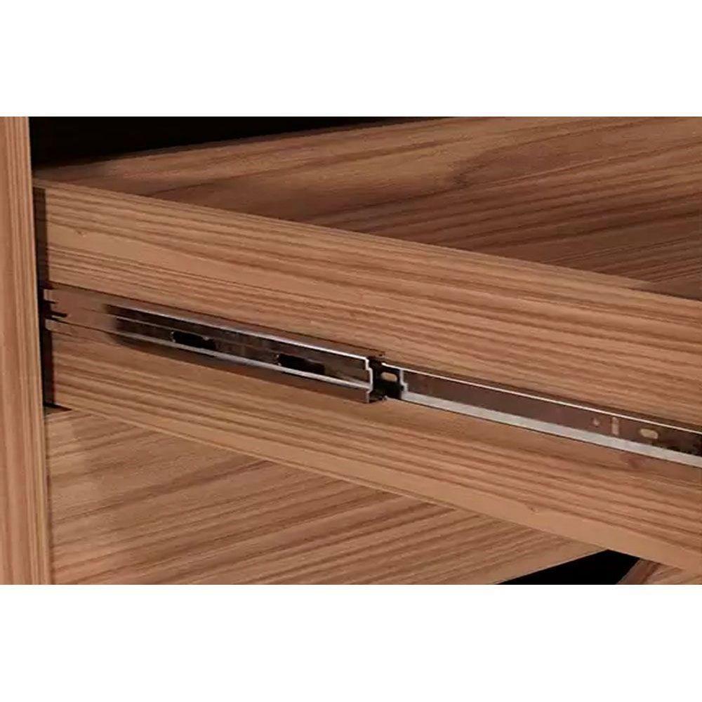 Guarda Roupa Casal 3 Portas de Correr e 4 Gavetas c/ Espelho Búzios Branco - Panan - 9