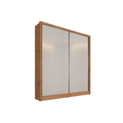 Guarda Roupa Solteiro Virtus Plus 2 Portas de Correr 3 Gavetas Freijo Cumaru C- Fendi