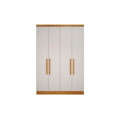 Guarda Roupa Modulado Rizon 4 Portas de Bater 3 Gavetas Freijo Cumaru c- Fendi MDF
