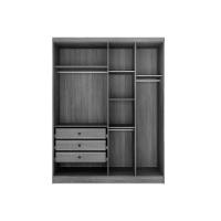 Modulado De Quarto Guarda Roupa C- 4 Portas E 3 Gavetas Freijo Cumaru C- Fendi - 5