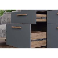 Guarda Roupa Casal 6 Portas e 5 Gavetas c/ Espelho Porto Branco - Panan - 3