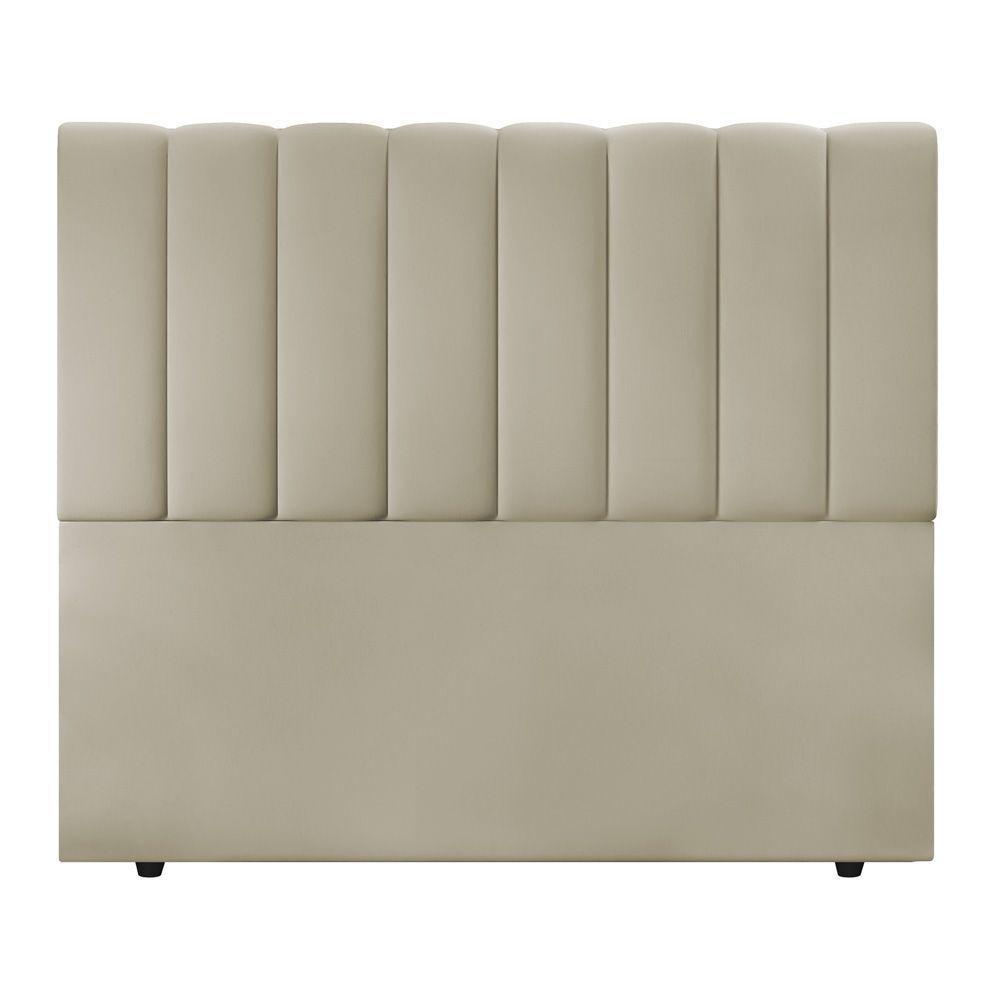 Cabeceira Cama Box Casal King Size Kharla 193cm Veludo Bege - Desk Design - 7