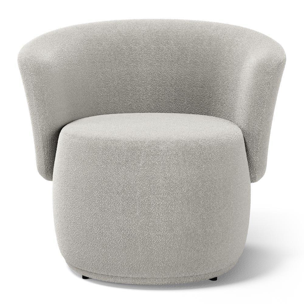 Kit 02 Poltronas Decorativas Aisha Orgânica Bouclê Bege - Desk Design - 4