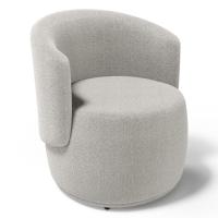 Kit 02 Poltronas Decorativas Aisha Orgânica Bouclê Bege - Desk Design - 6