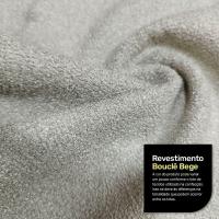 Kit 02 Poltronas Decorativas Aisha Orgânica Bouclê Bege - Desk Design - 7