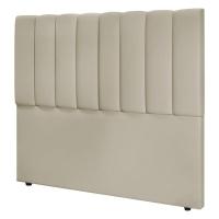 Cabeceira Cama Box Casal Queen Size Kharla 160cm Veludo Bege - Desk Design - 1