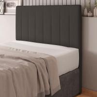 Cabeceira Cama Box Casal Kharla 140cm Veludo Marrom - Desk Design - 7