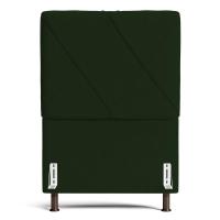 Cabeceira Cama Box Solteiro Mel 90cm Com Frame Veludo Verde - Desk Design - 3